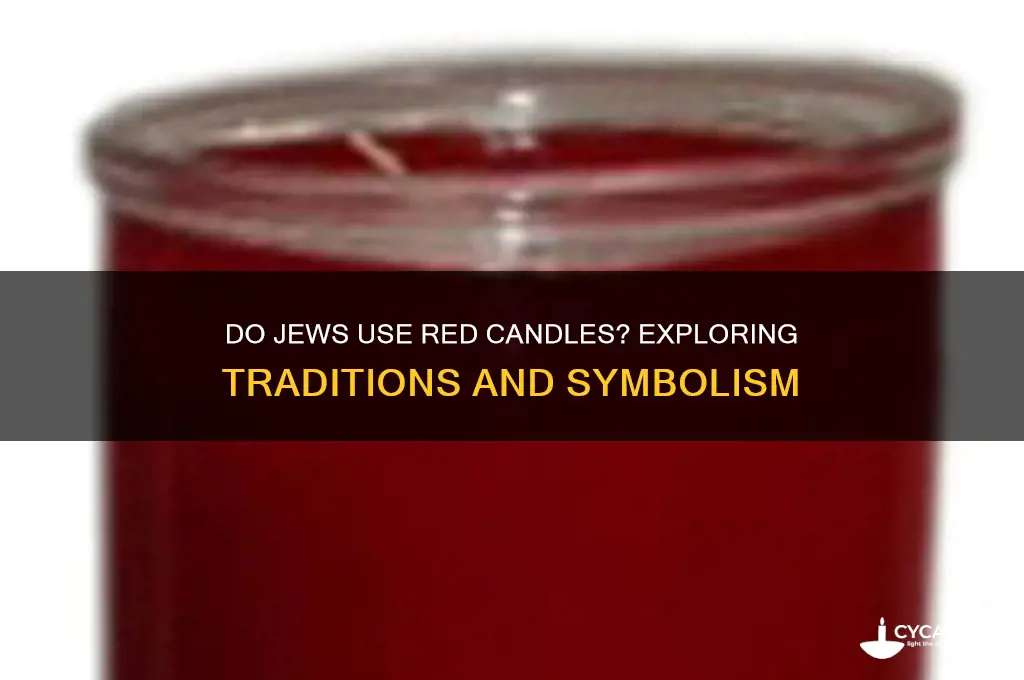 do jews use red candles