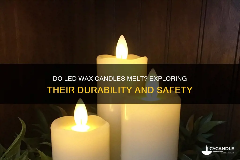 do led wax candles melt