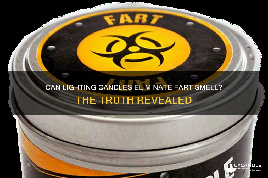 do lighting candles get rid of fart smell