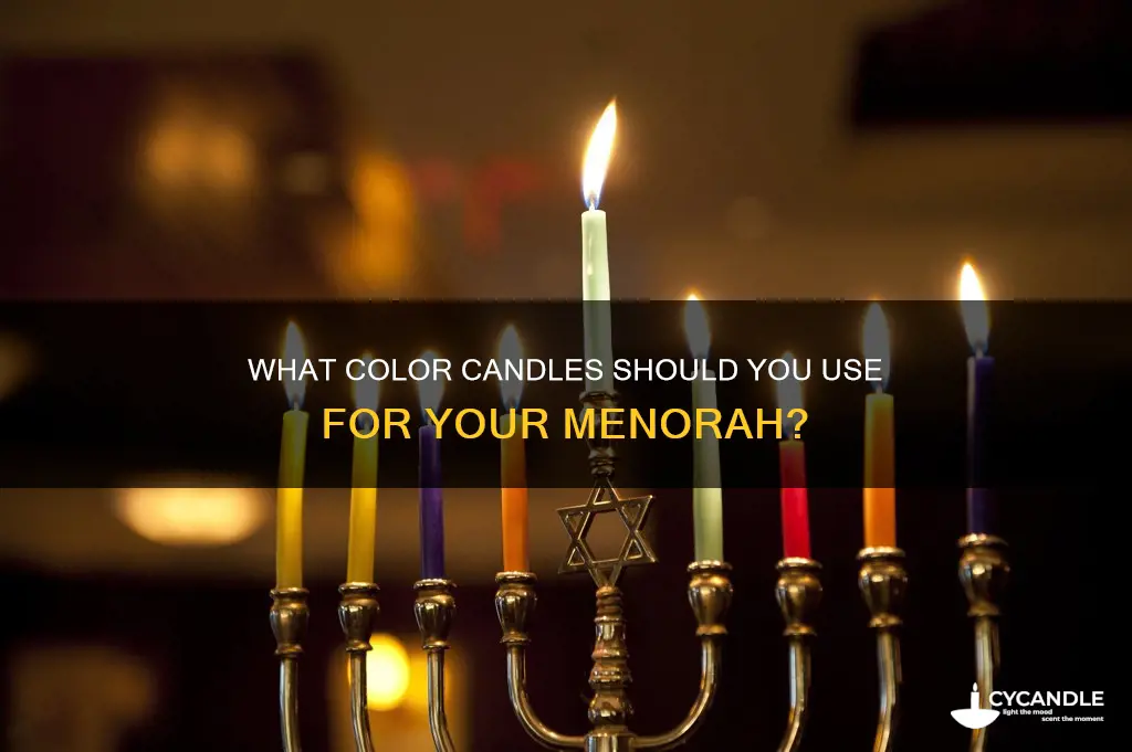 do menorah candles have to be a certain color