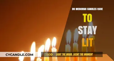 The Menorah's Lit Candles: How Long Should They Burn?
