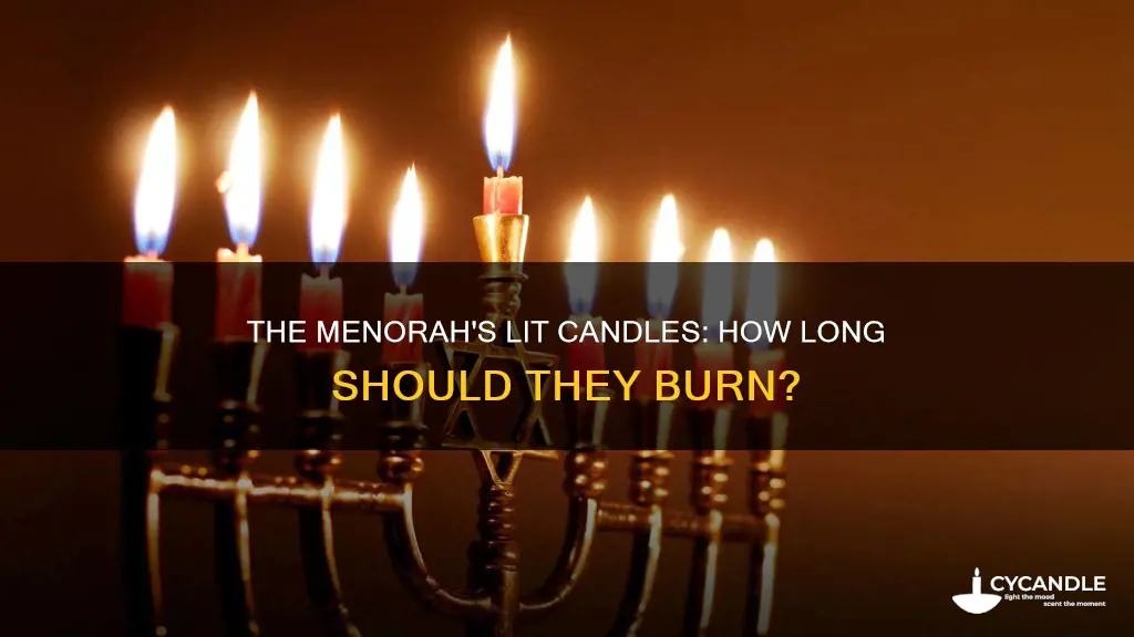 do menorah candles have to stay lit