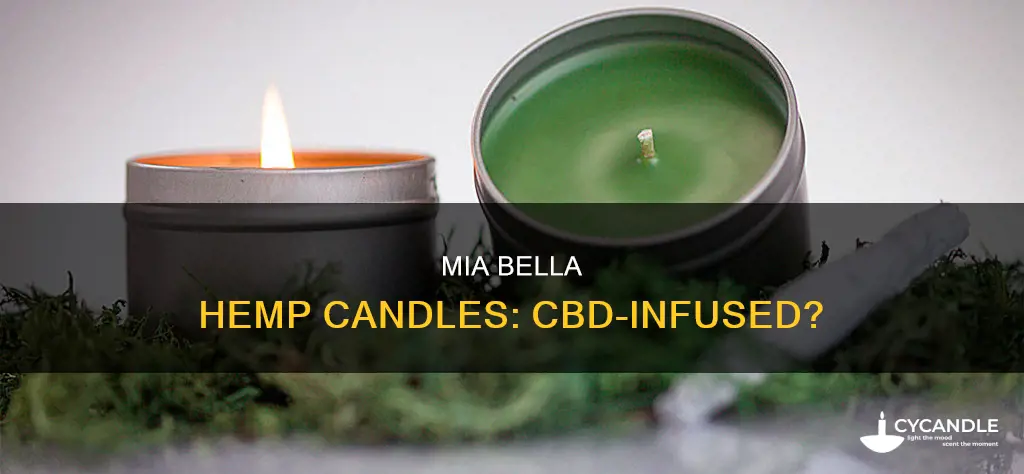 do mia bella hemp candles contain cbd