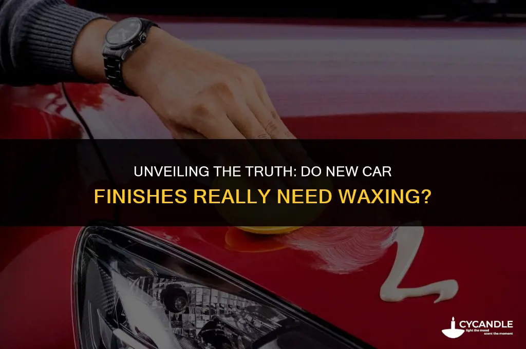 do new car finishes need to be waxed
