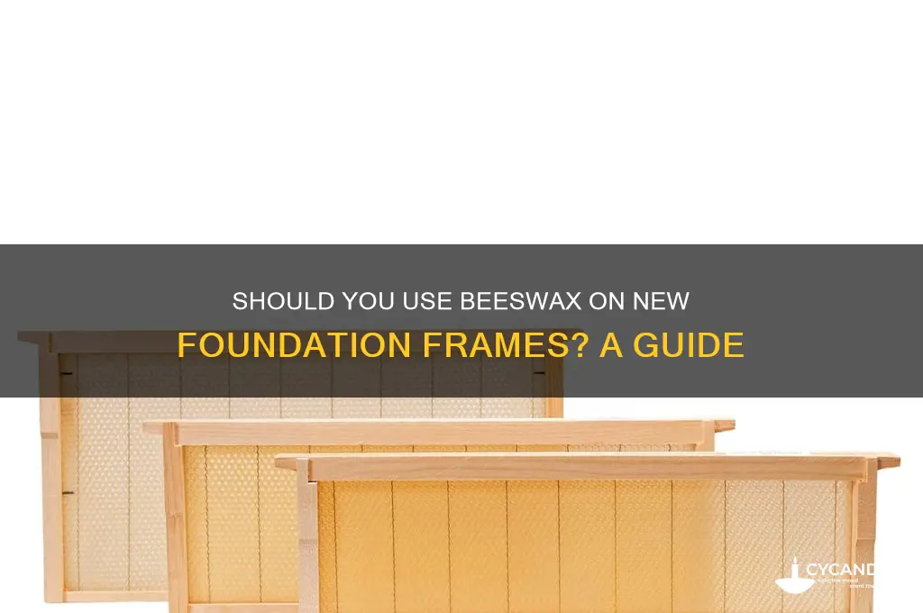 do new foundation frames need beeswax