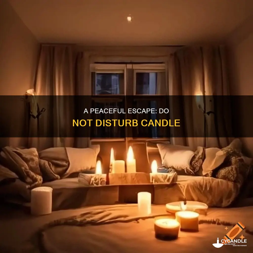 do not disturb candle