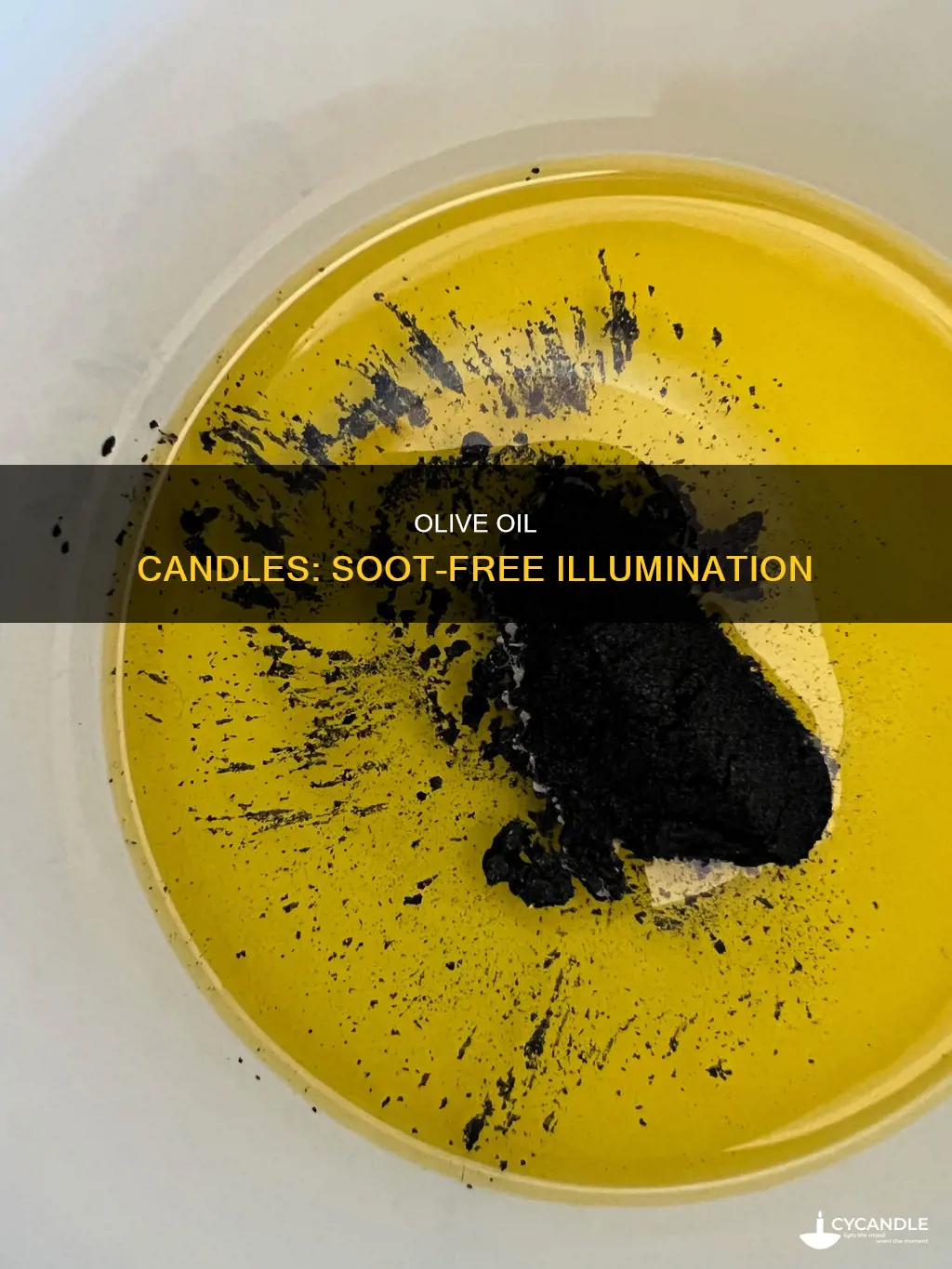 do olive oil candles produce soot