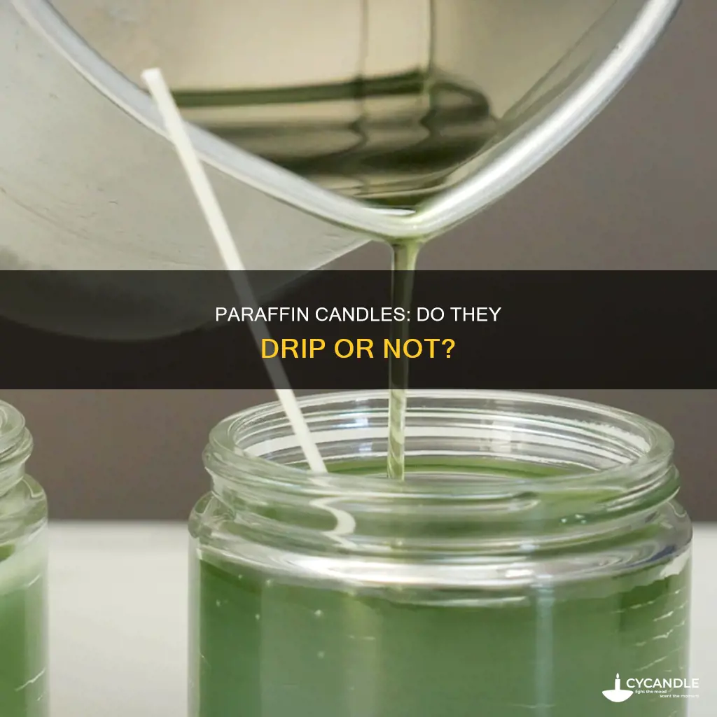 do paraffin candles drip