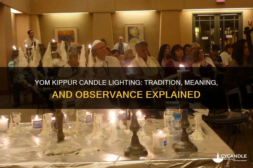 do people light candles on yom kippur