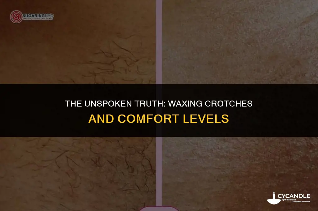 do people who wax crotches get uncomfortable