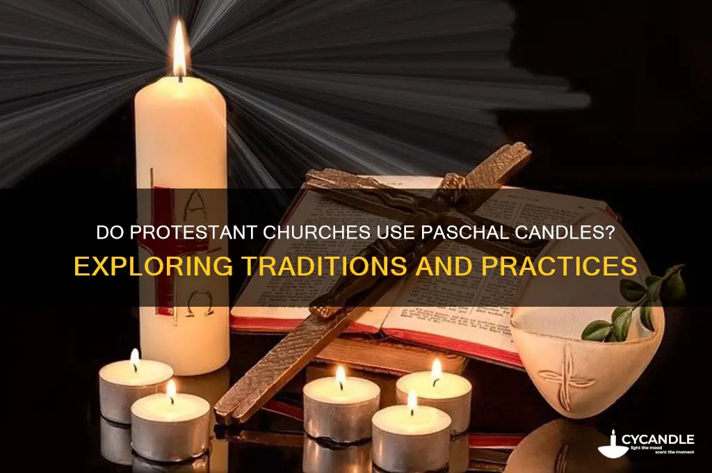 do protestant churches use paschal candles