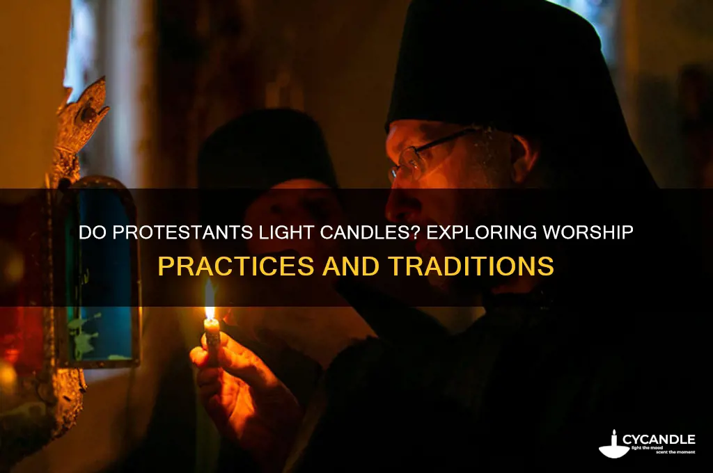 do protestants light candles
