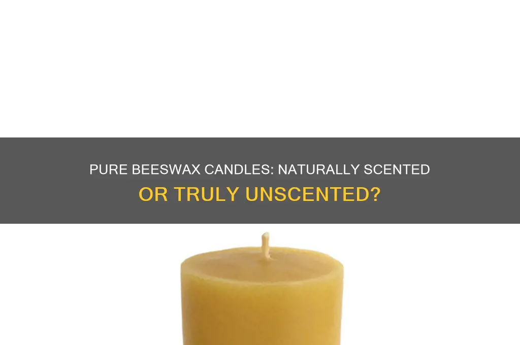 do pure beeswax candle have a scent