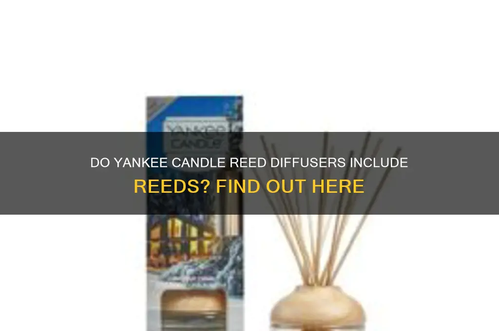 do reed diffusers come with reeds yankee candle
