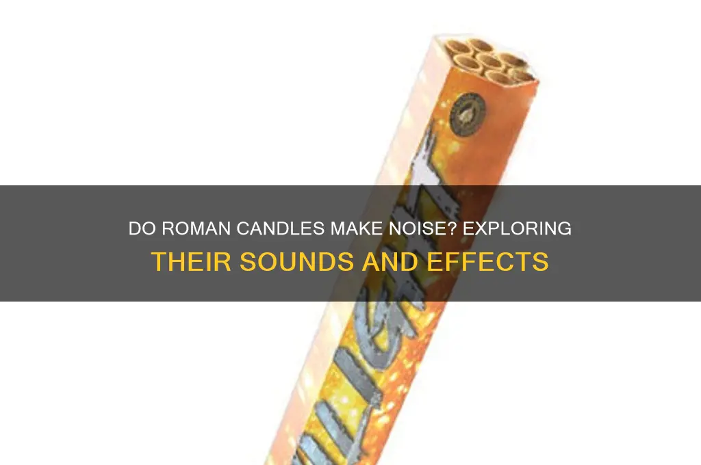 do roman candles make noise