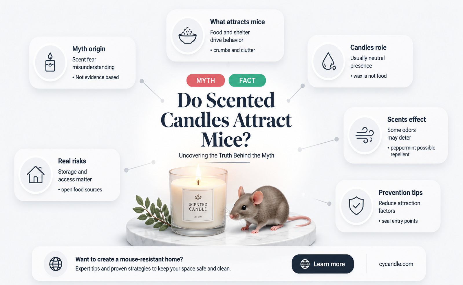 are mice attracted to scented candles