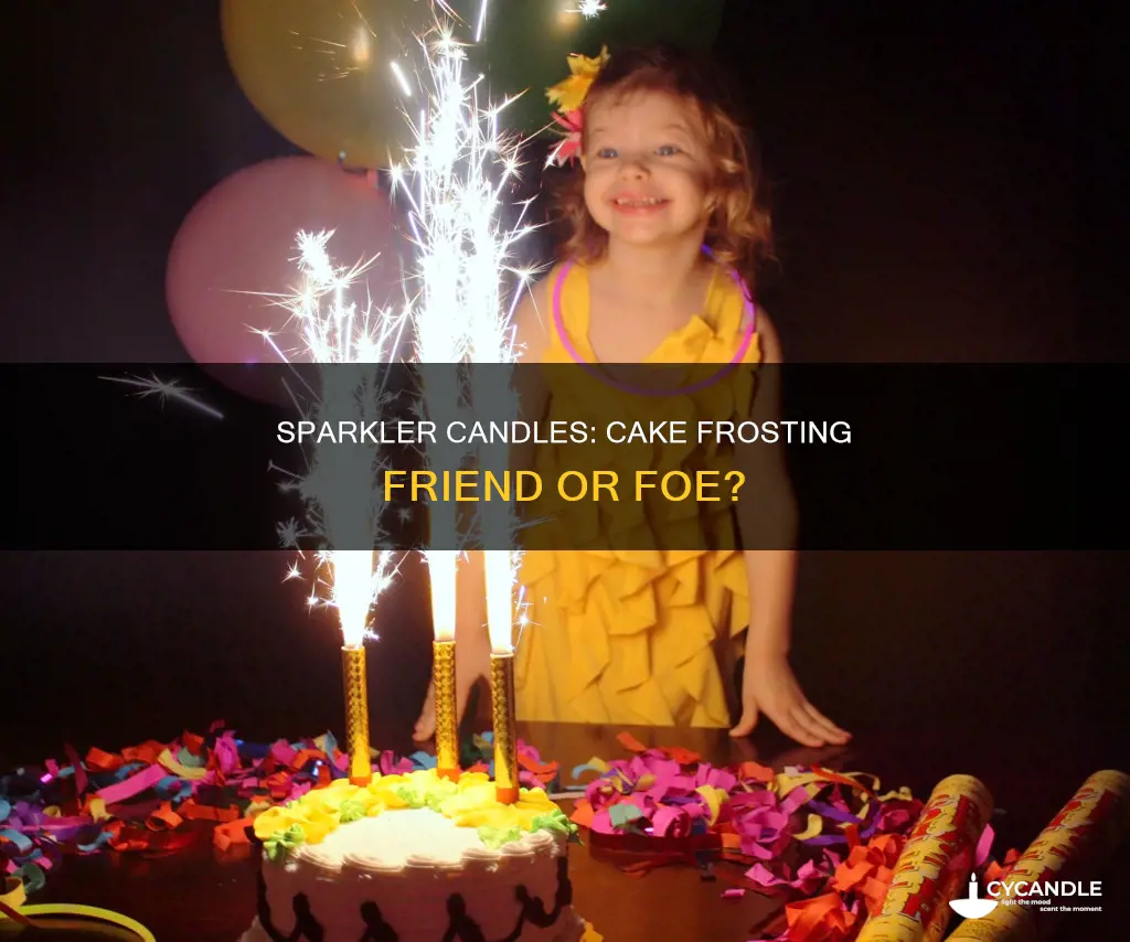 do sparkler candles damage cake frosting