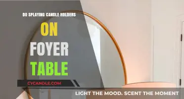 Splaying Candle Holders: Elevating Your Foyer Table Décor