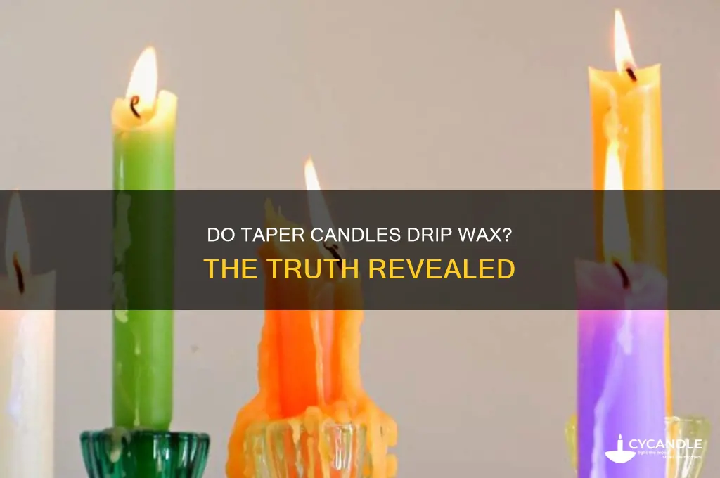 do taper candles drip wax