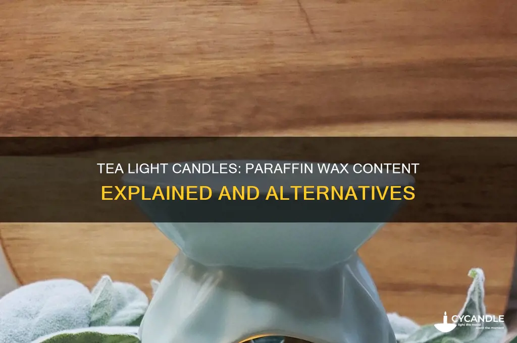 do tea light candles have paraffin wax