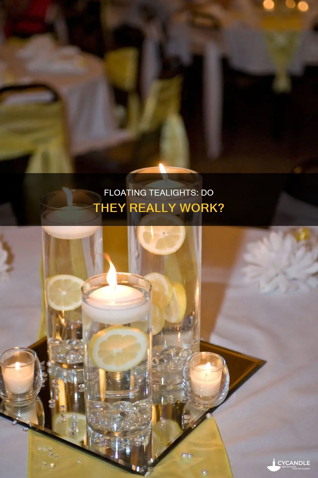 do tealight candles float