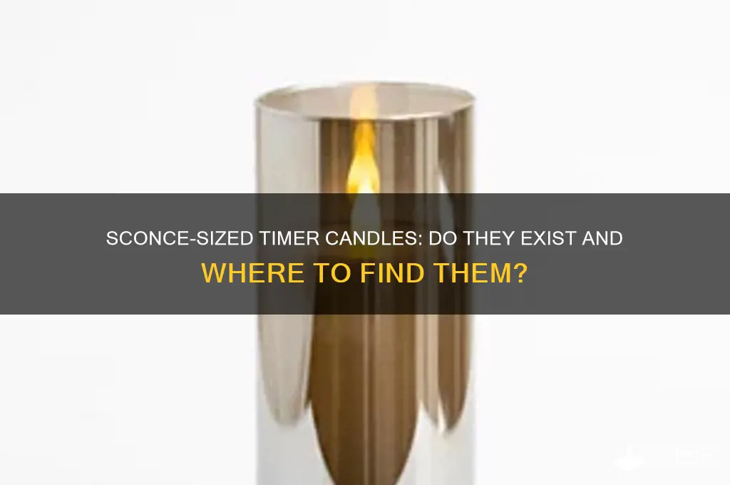 do they make sconc size timer candles