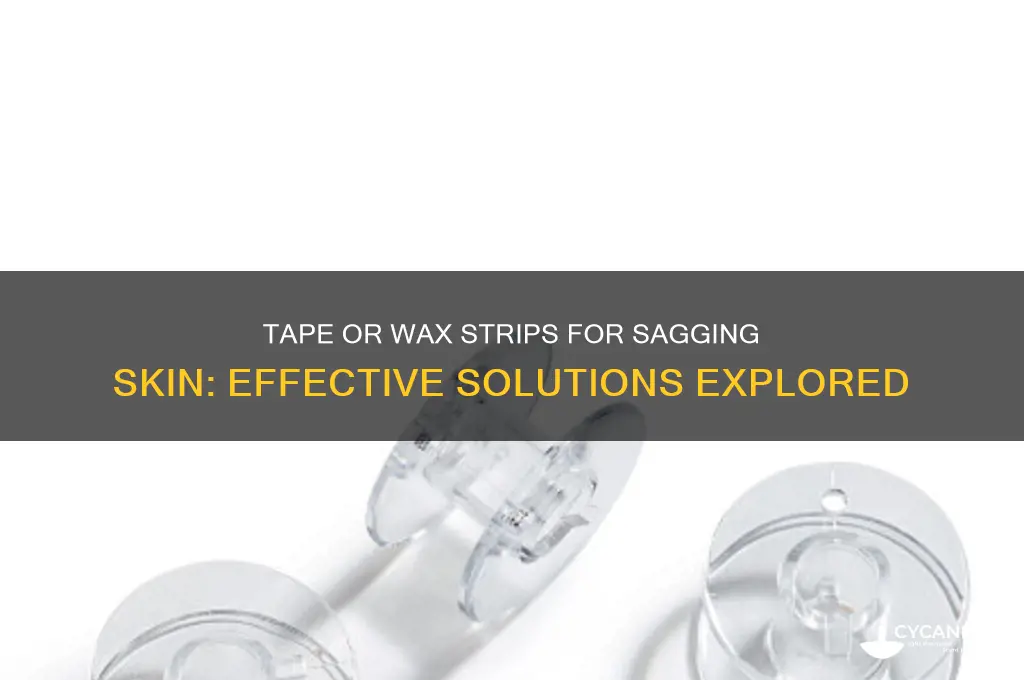 do they make tape or wax strips for sagging skin