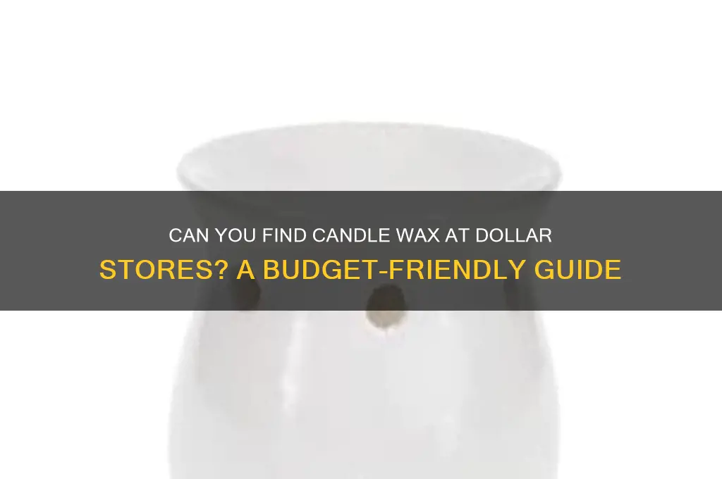 do they sell candle wax at dollar stores
