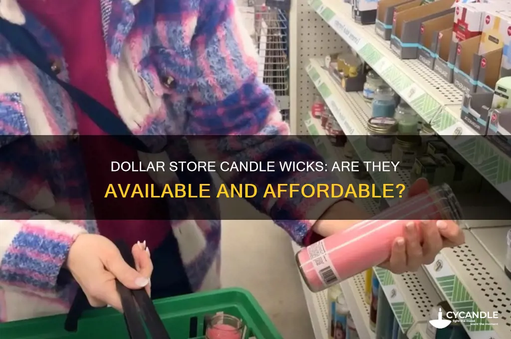 do they sell candle wicks at tje dollar store