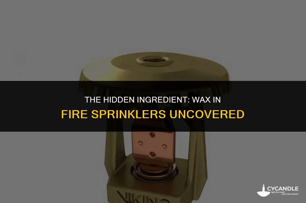 do they use wax in fire sprinklers