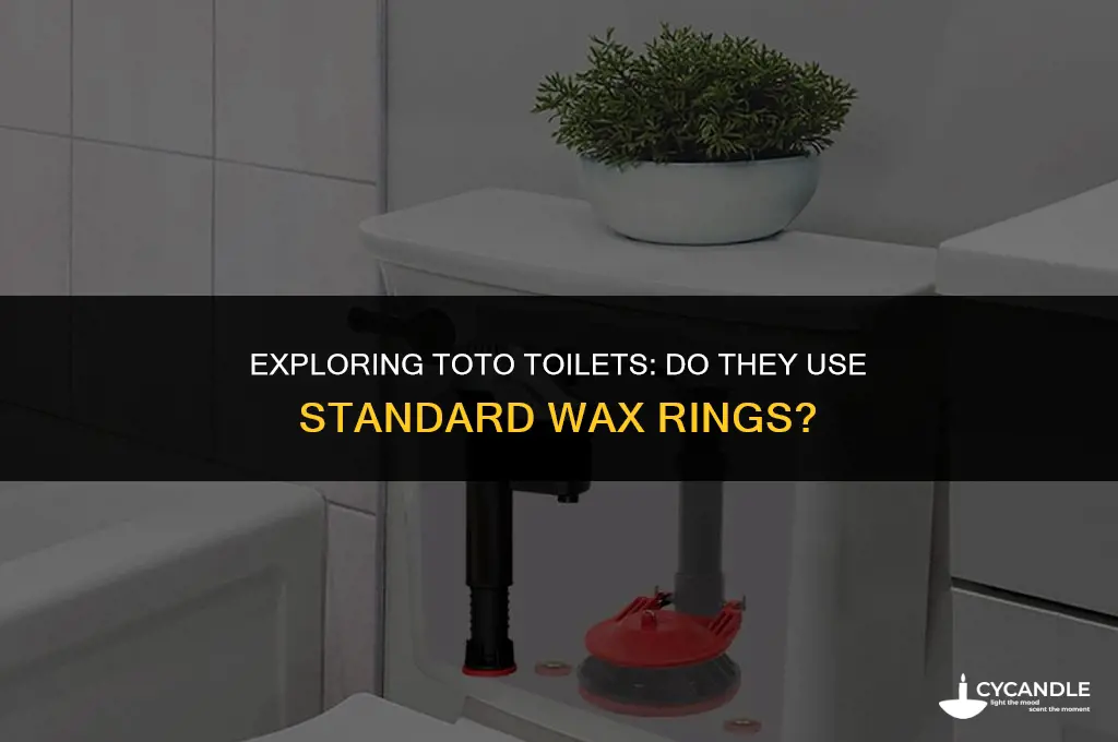 do toto toilets use standard wax ring