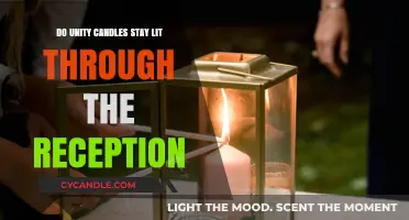 Unity Candles: Lit Through the Reception?