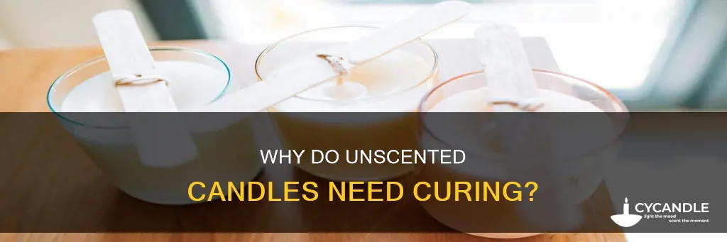 do unscented candles need to cure