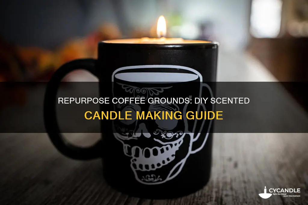do used coffee grounds sxcent a diy candle