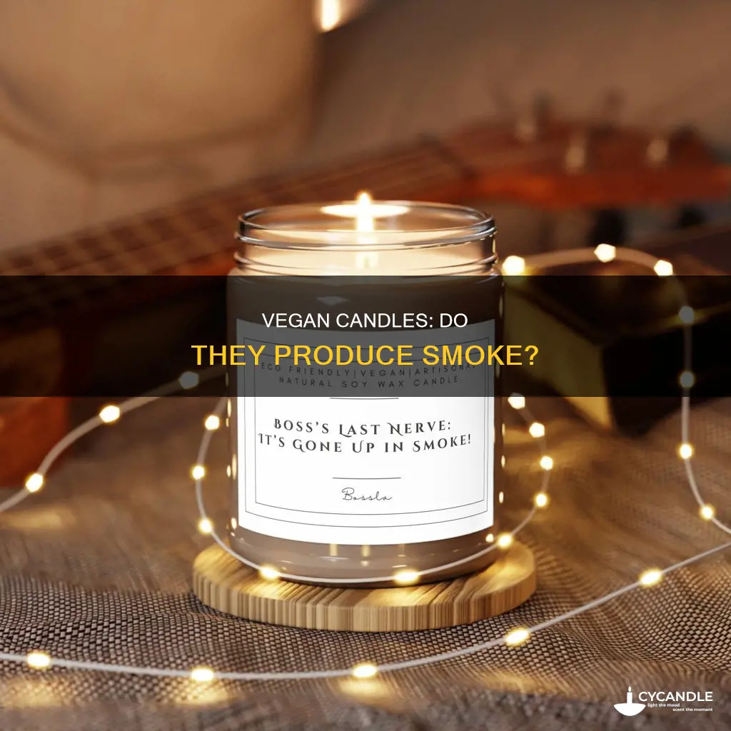 do vegan candles produce smoke