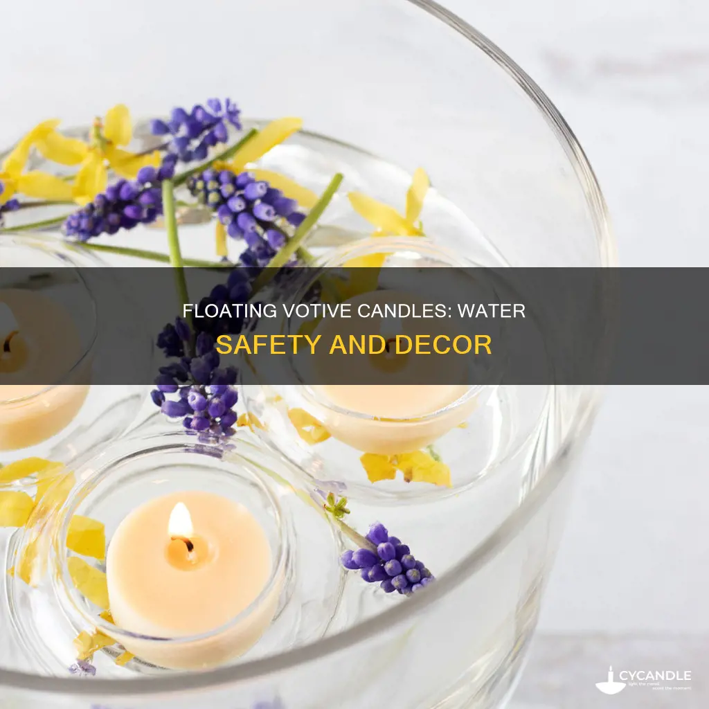 do votive candles float in water