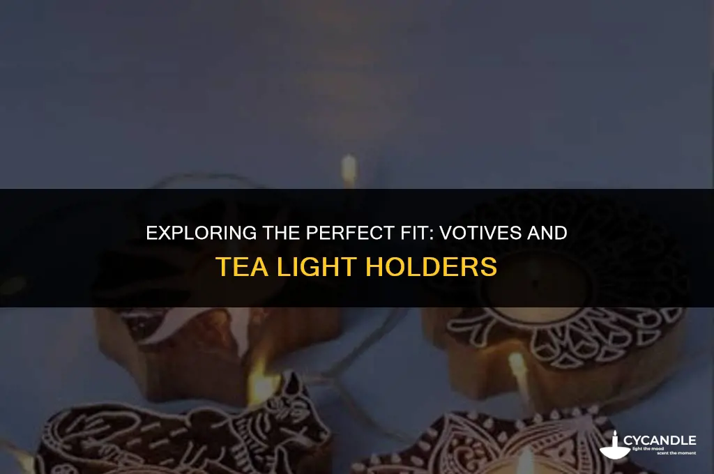 do votives fit tea light holder