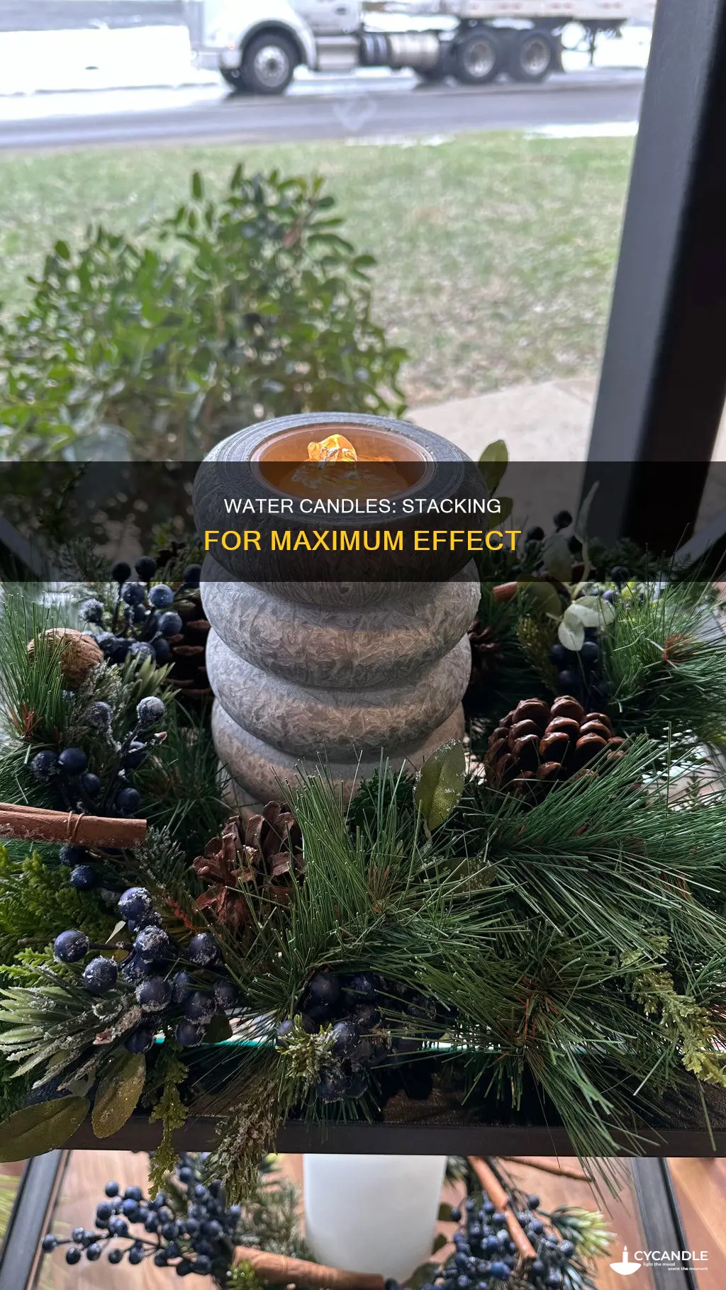 do water candles stack