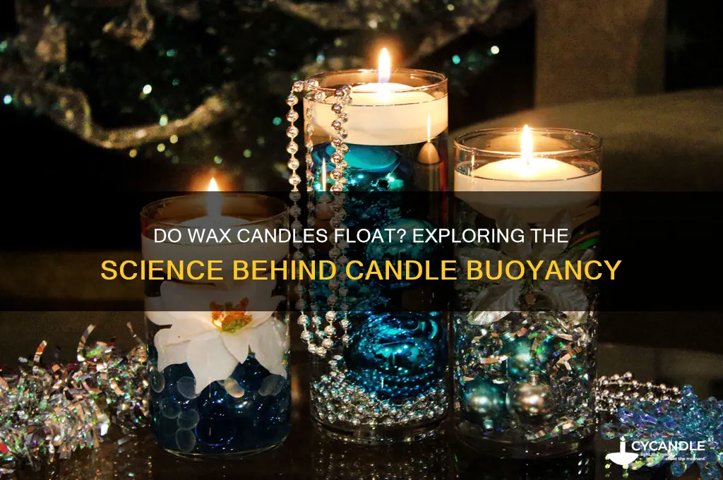 do wax candles float