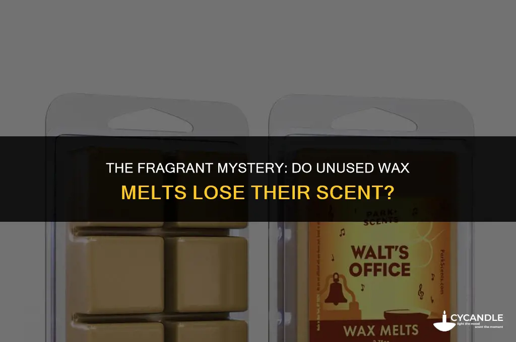 do wax melts lose their scent if not used