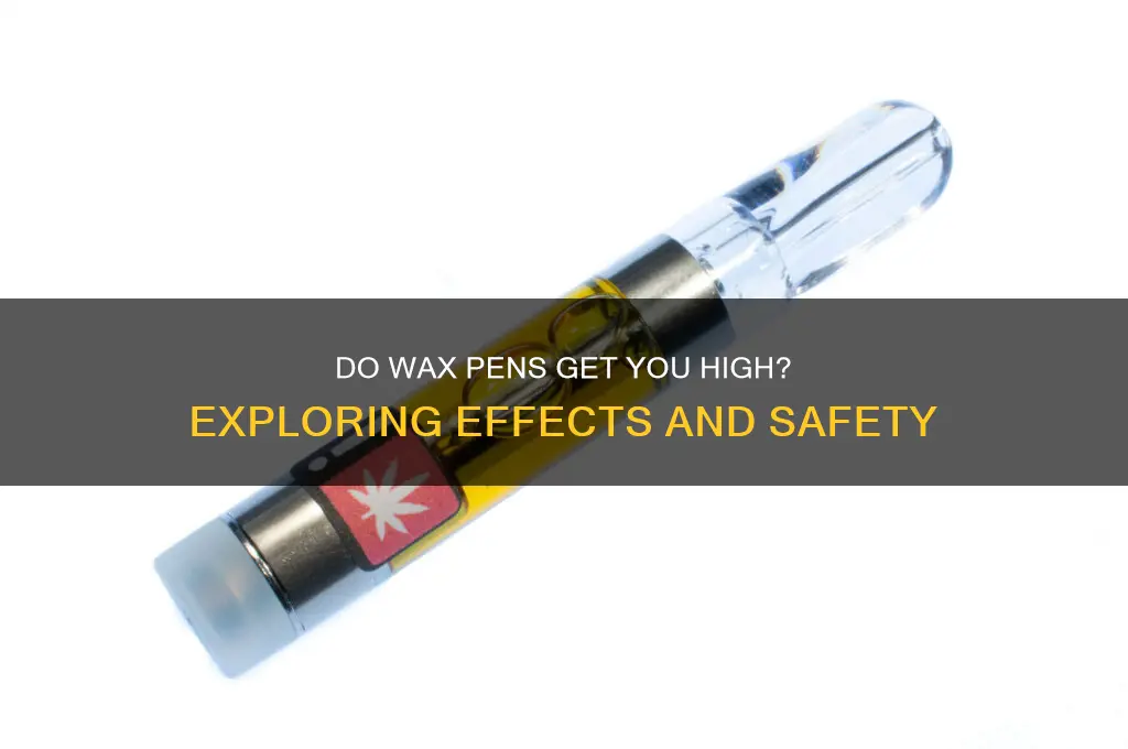 do wax pens make you high
