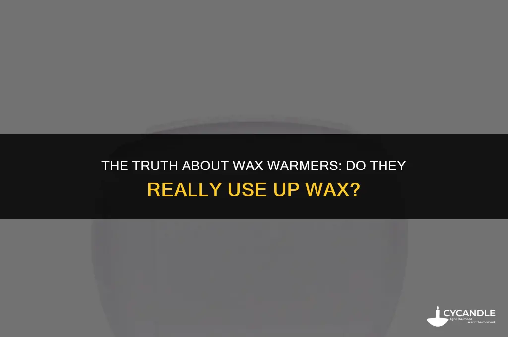 do wax warmers use up wax