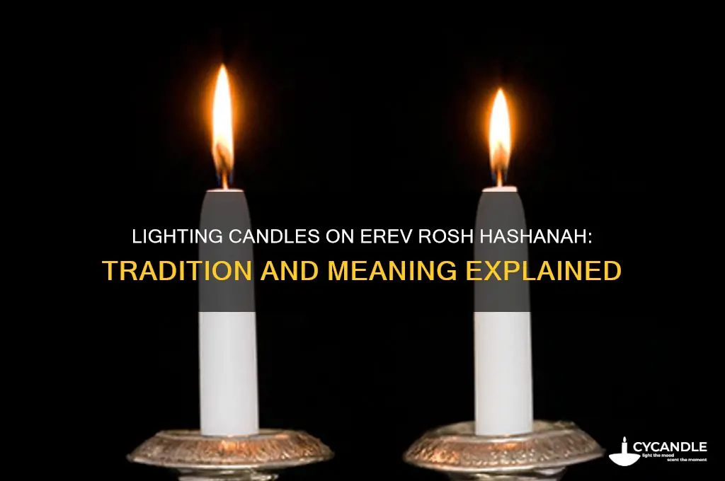 do we light candles on erev rosh hashanah