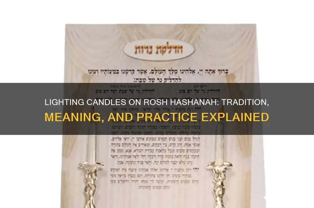 do we light candles on rosh hashanah