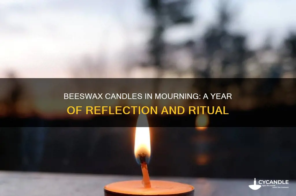 do we use beeswax candles for the year of mourning