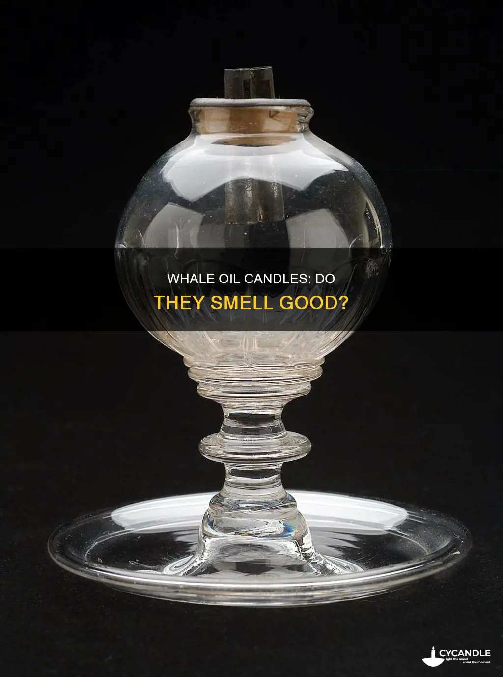 do whale oil candles smell