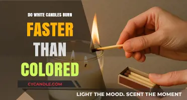 White vs. Colored Candles: Which Burns Faster and Why?