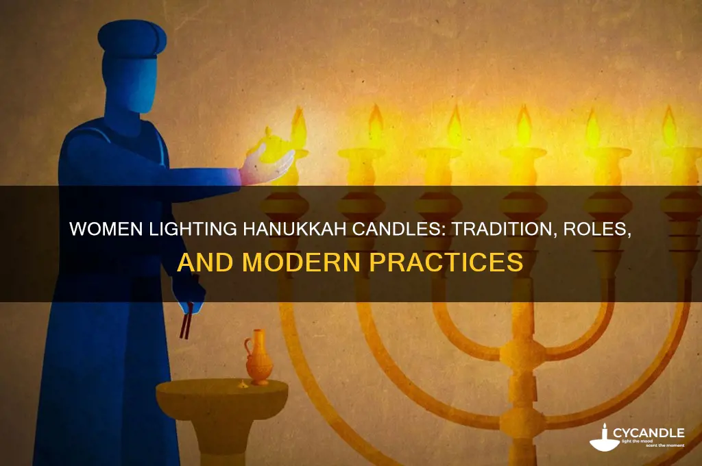 do women light hanukkah candles