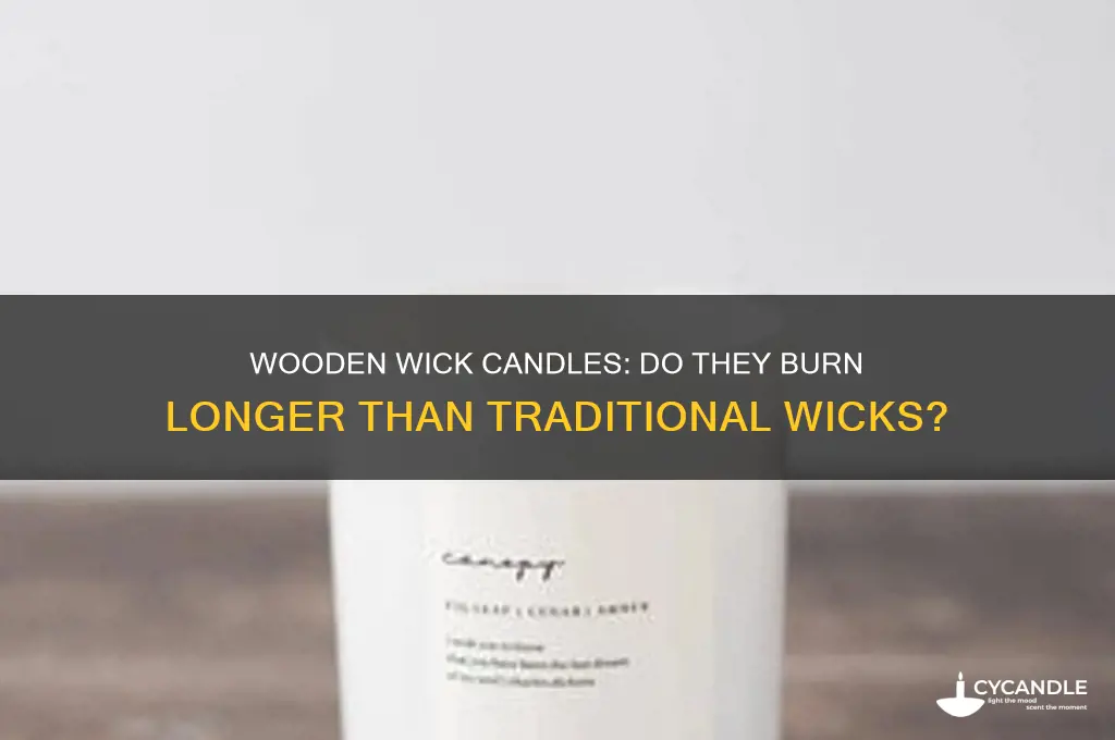 do wooden wick candles last longer