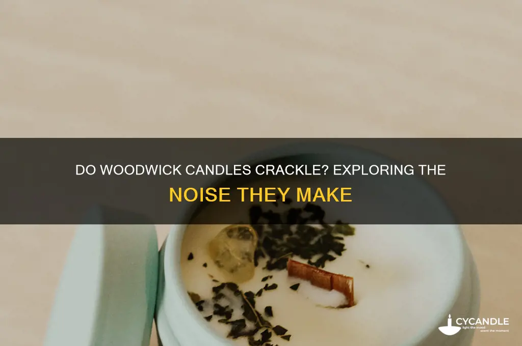 do woodwick candles make noise
